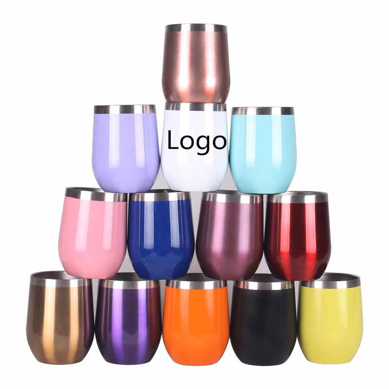 Insulated Wine Tumbler with Lid Durable Coffee Mug