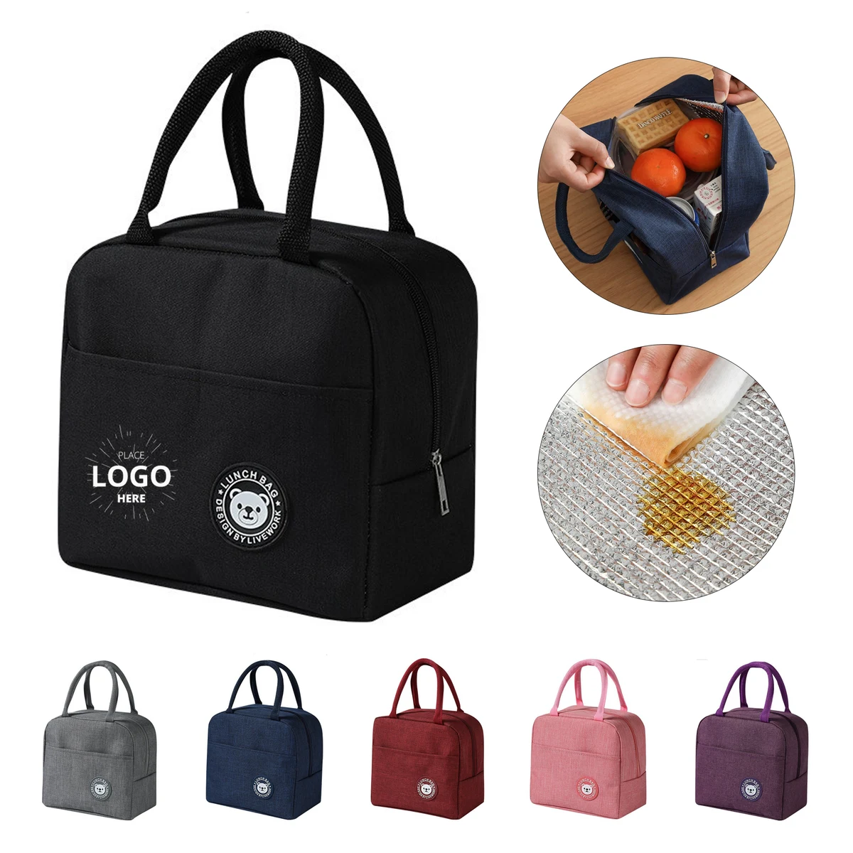 Compact Portable Tote Lunch Insulated Bag 1