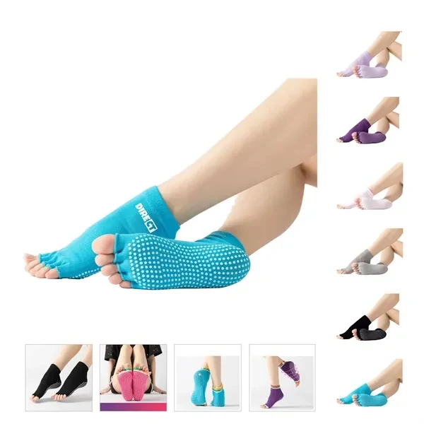 Custom Unisex Non Slip Grip Socks Toeless — Yoga & Fitness Performance Giveaway 1