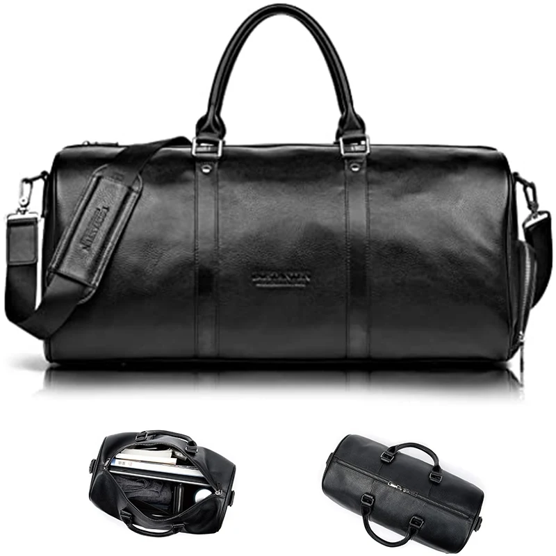 Genuine Leather Travel Duffle Bag 1