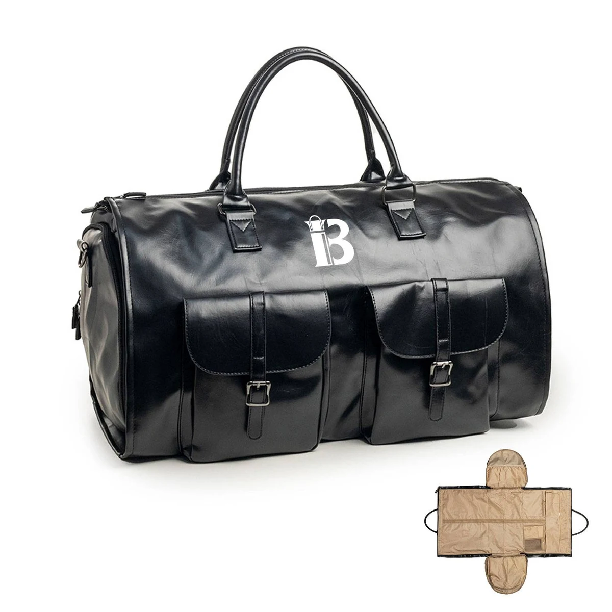 Large hand-held foldable duffel bag 1