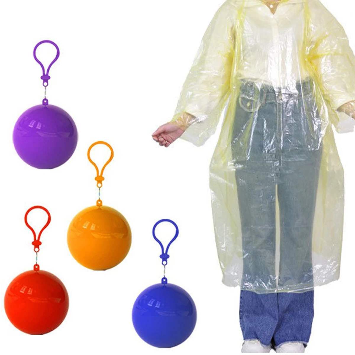 Disposable Ball Raincoat Adult Lightweight Poncho 1