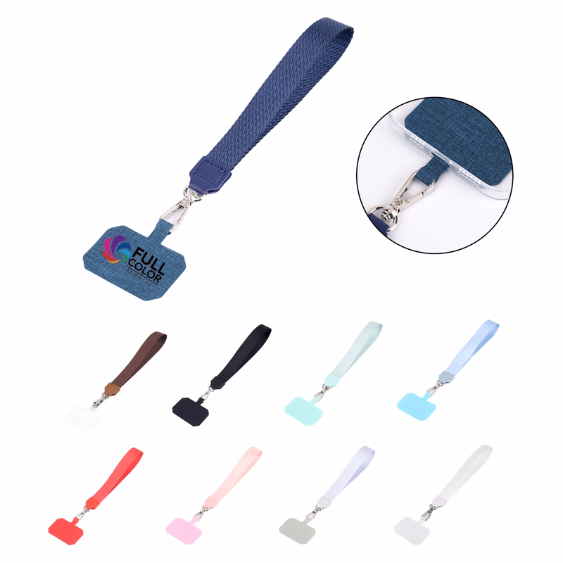 Full Color Nylon Universal Cell Phone Lanyard MOQ 50