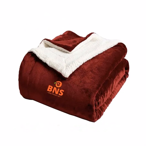 Super Soft Heated Reversible Flannel Plush Blanket