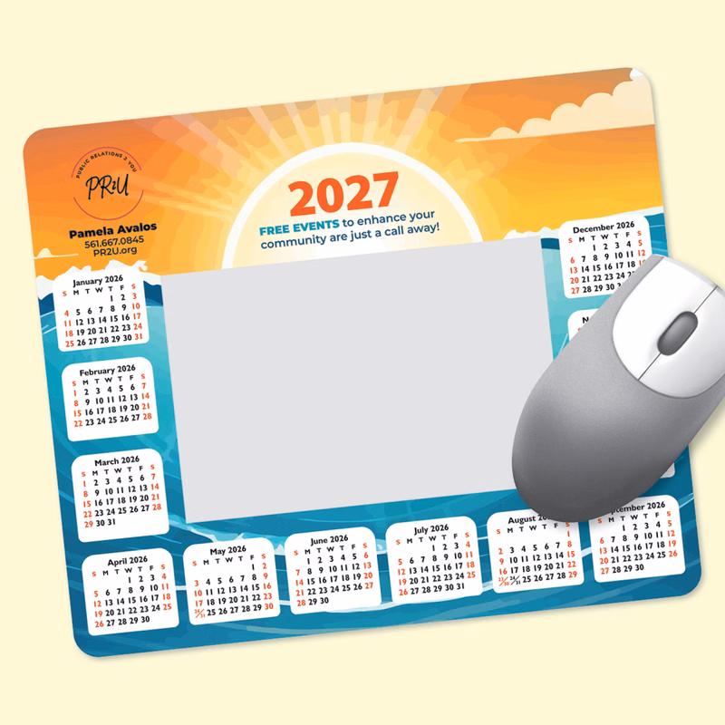 Frame-It Flex Heavy Duty 8"x9.5"x3/16" Calendar Mouse Pad