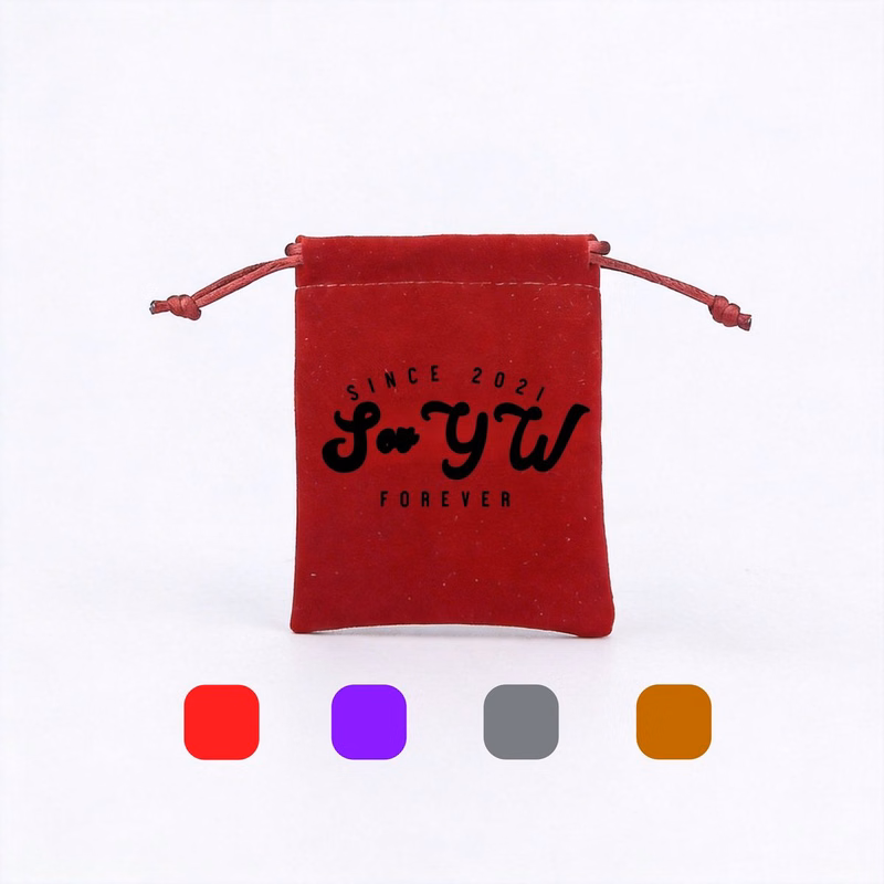 Velvet Jewelry Drawstring Pouch