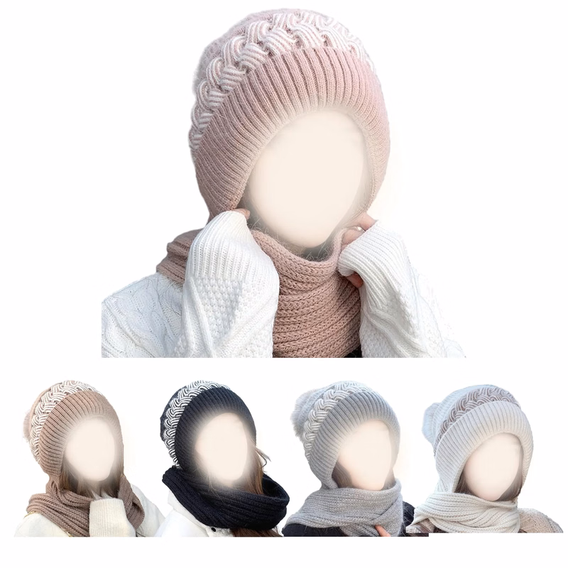 Women's Scarf Integrated Hat