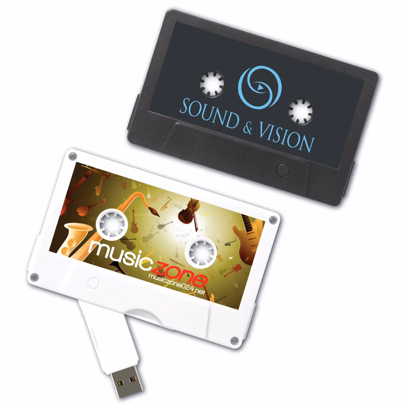 1 GB 2.0 Cassette Tape Flash Drive