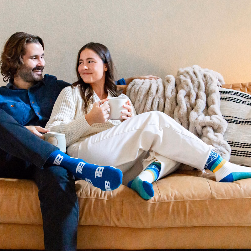 Standard Movie Night Socks - Cozy Comfort for Film Enthusiasts - American Made