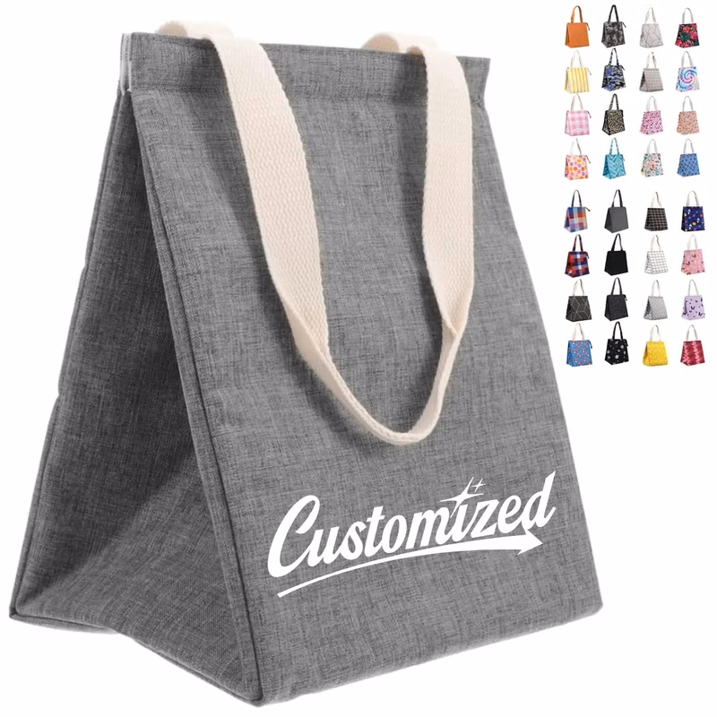 Insulated Reusable Lunch Tote Bag Portable Cooler