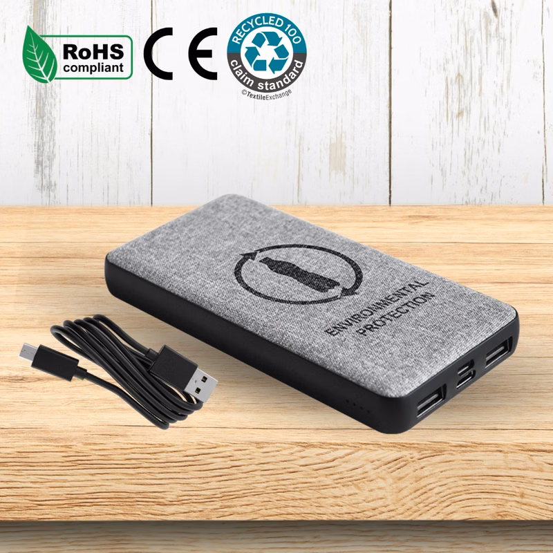 EcoTech Eco-Friendly 10000mAh rPET Wireless Power Bank