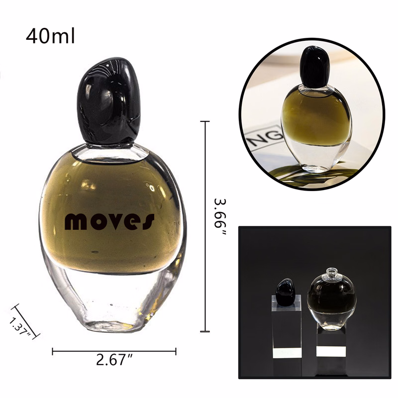 40ml Oval Glass Perfume Bottle