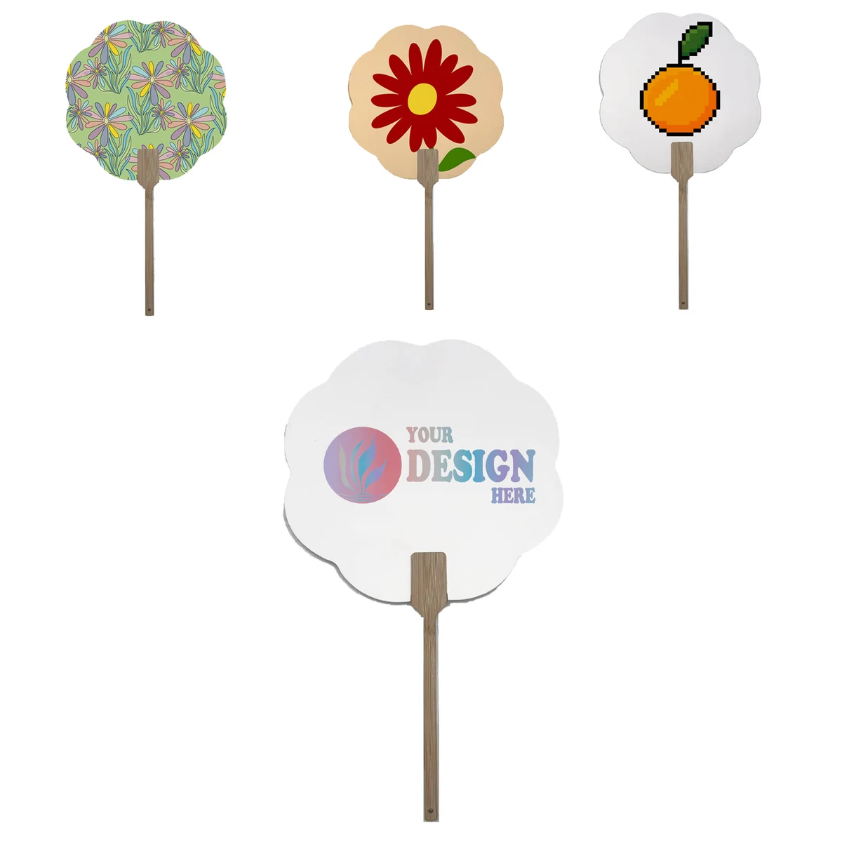 Full Color Custom Paper Fan 1