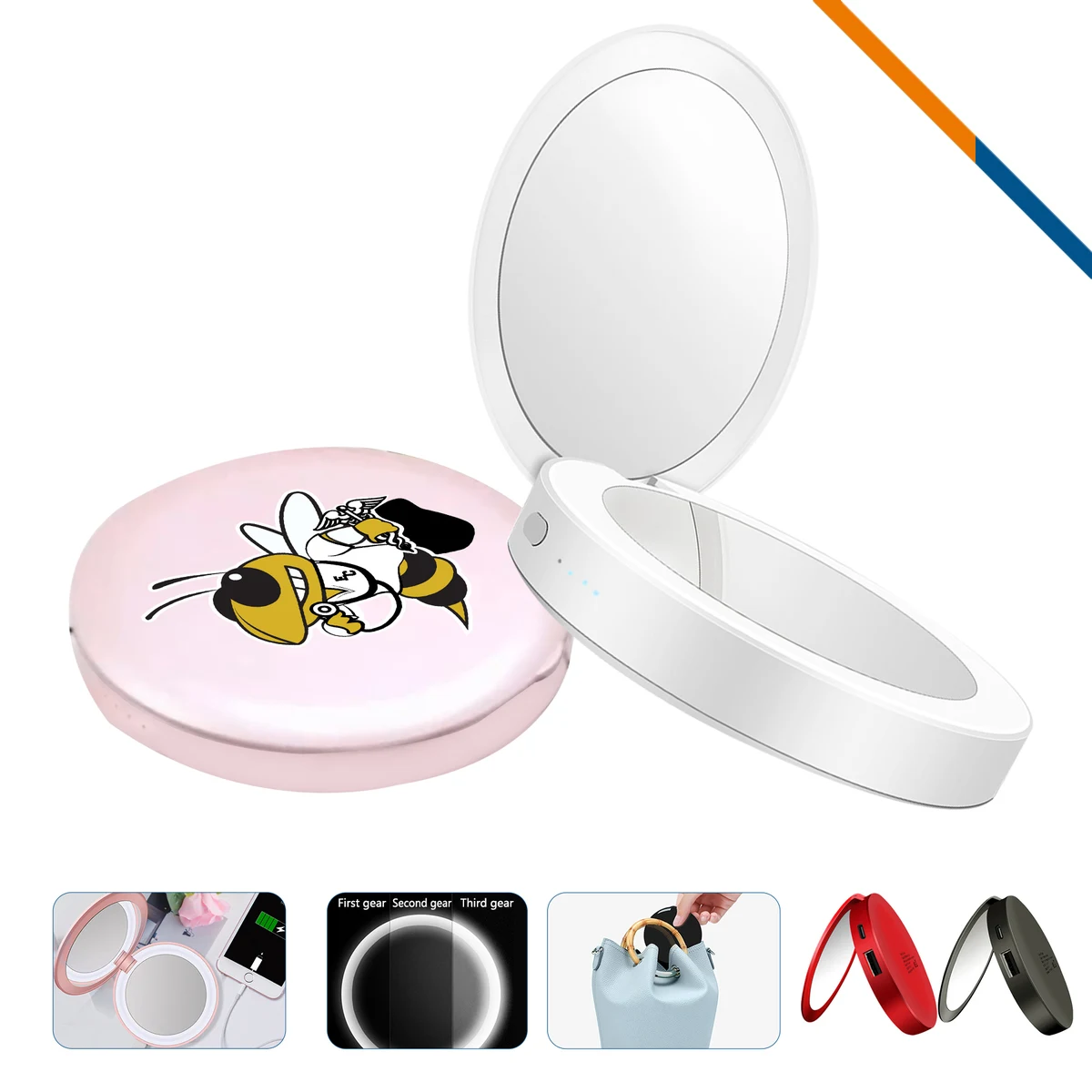 Votar 2in1 Mirror Power Bank - 5000mAh 1