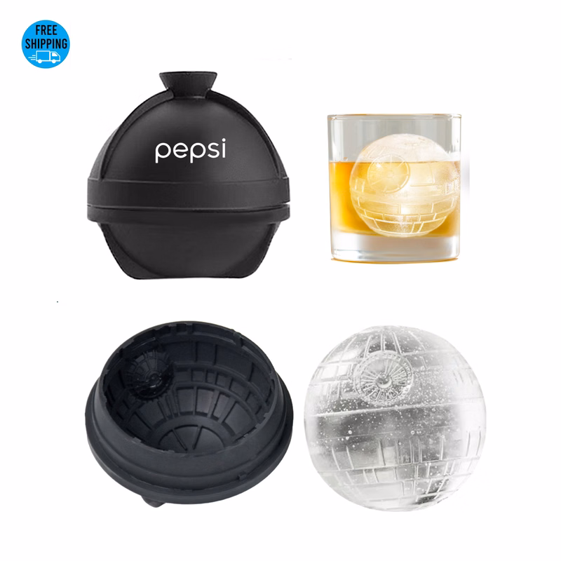 Death Star Ice Ball Maker Mold 2 3/8"