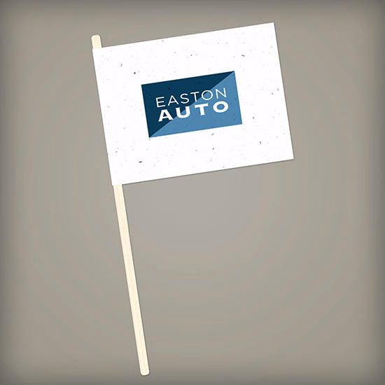 Single-Sided Seed Paper Promotional Flags