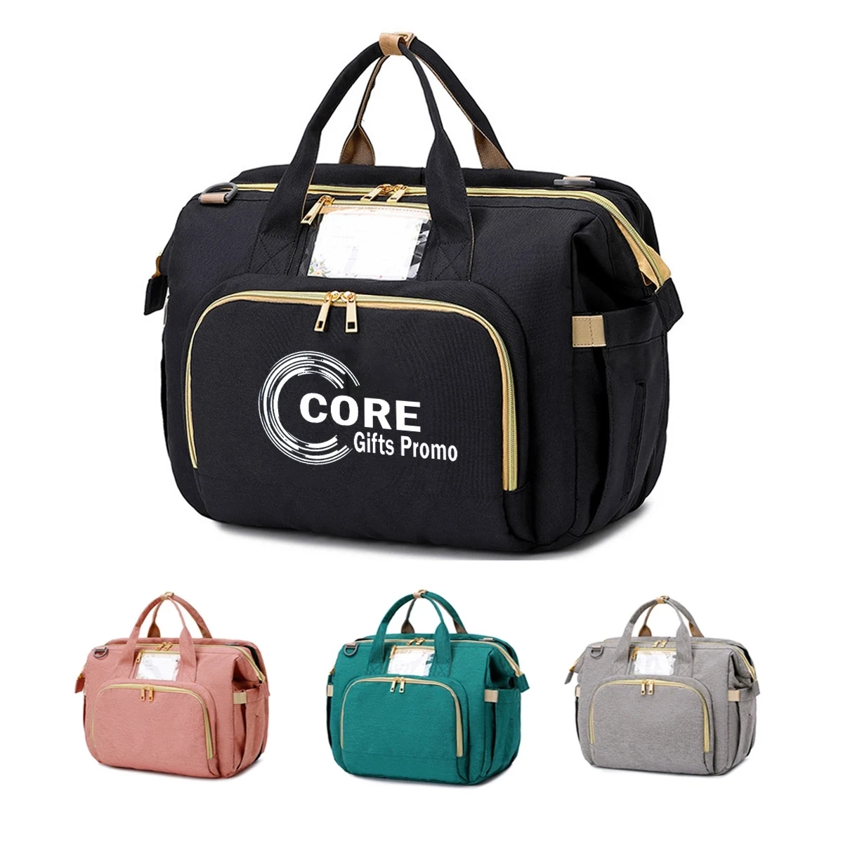 Multifunction Tote Mommy Bag, custom tote bag with logo imprint 1