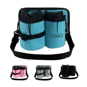 Insulated Water Bottle Bag Shoulder Strap 1