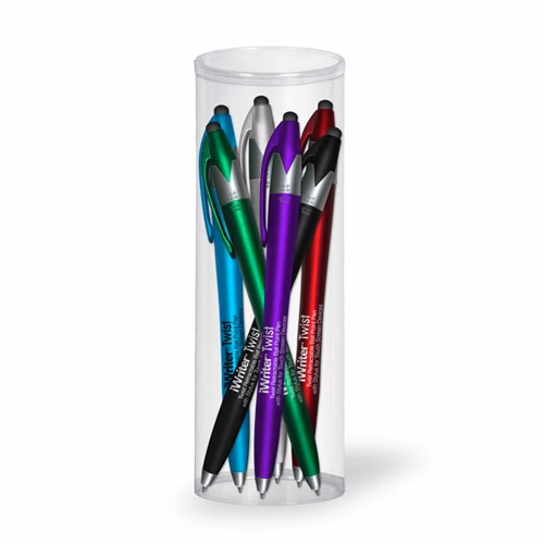 iWriter Twist Stylus & Pen Combo - 6 Pack Tube Set