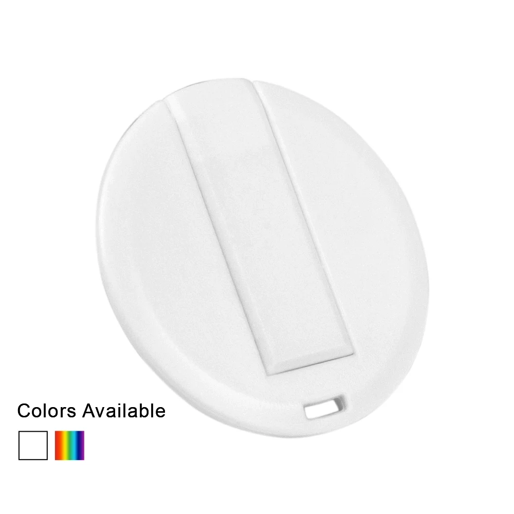Round Credit Card USB Flash Drive 2.0 1