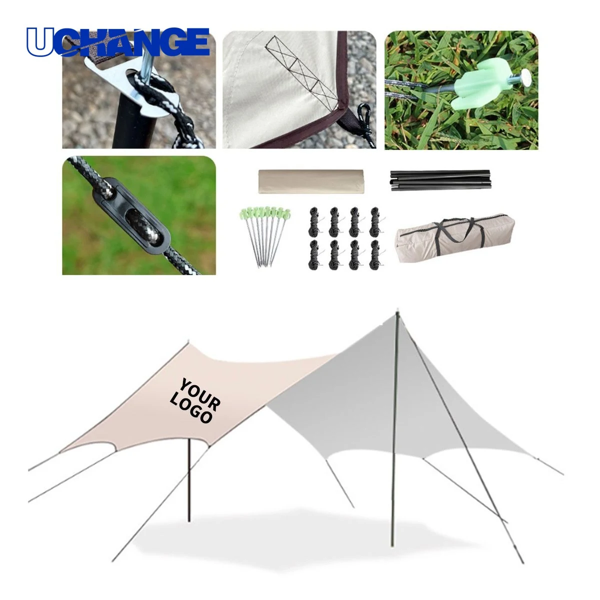 Blackout Polyester Tarp with Silver Coating for Outdoor Use 1