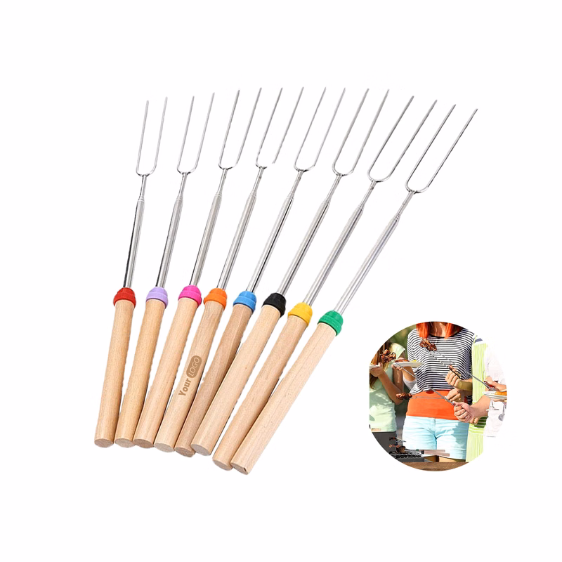 Personalized Colorful Handle BBQ Fork Kit