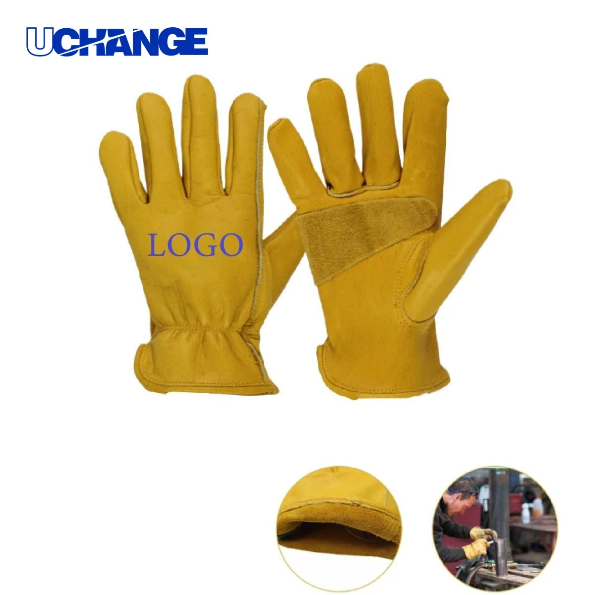 Cowhide Labor Gloves for Work Use 1