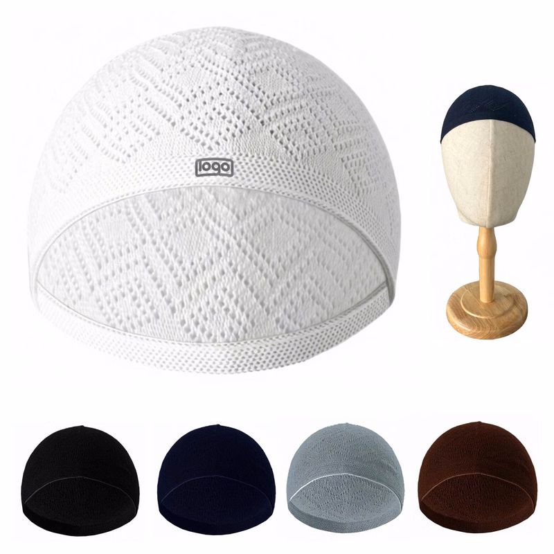 Breathable Hollow Knit Kufi Cap