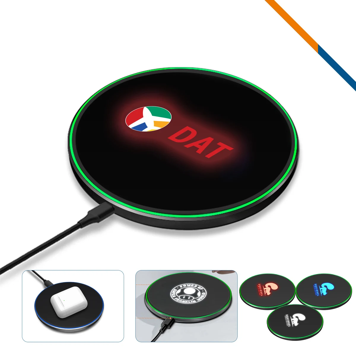 Splo 15W Light Up Wireless Fast Charger 1