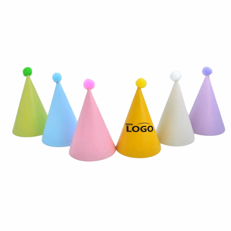 Pastel Pom Birthday Party Hat