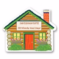 USA Made Premium UV Window Micro-Suction Cling Decal (2.125"x2.5") House Shape