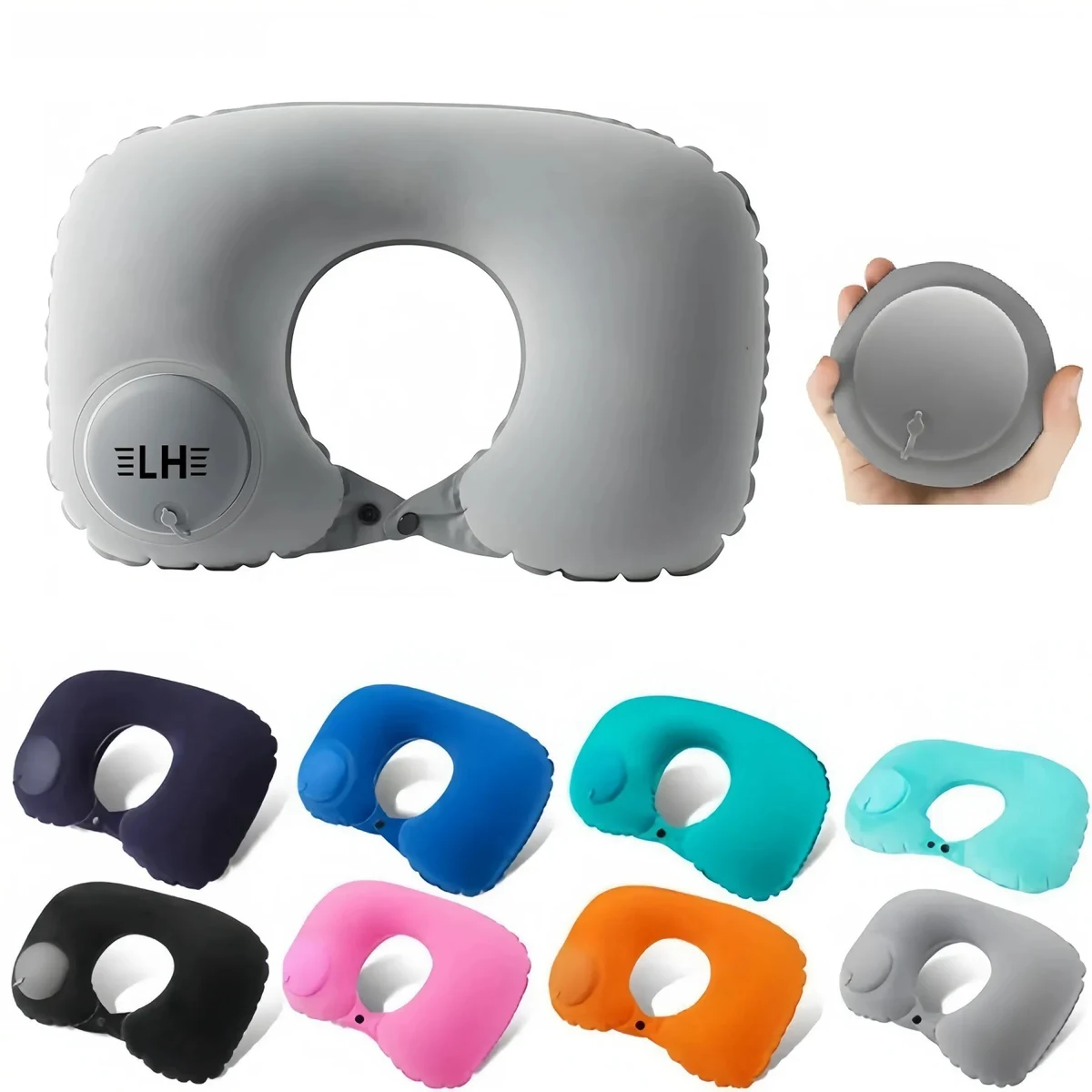 Inflatable Travel U-shaped Pillow 1