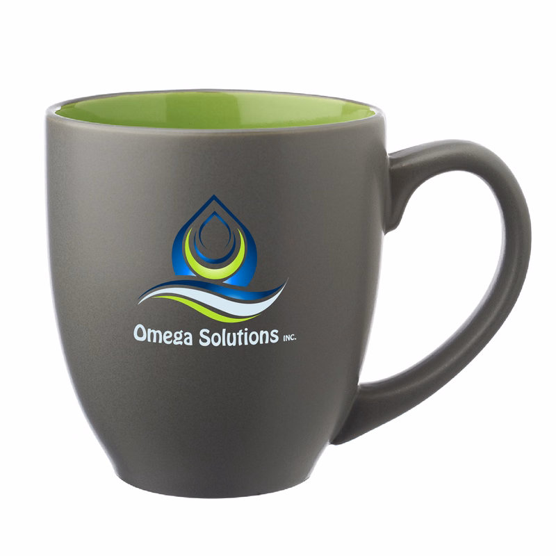 16 oz. Two Tone Ceramic Mug (Full Color Imprint)