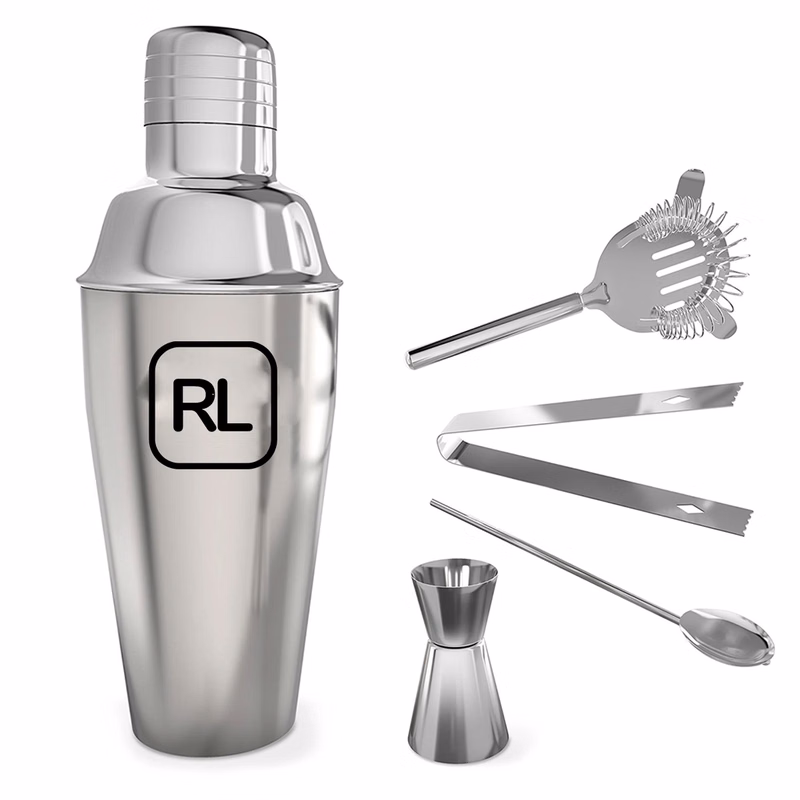 Stainless Steel Cocktail Shaker Set - 19 Oz
