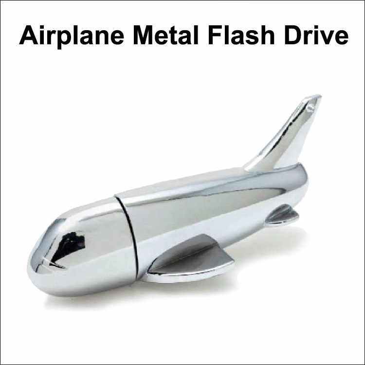 Airplane Metal Flash Drive - 1 GB Memory