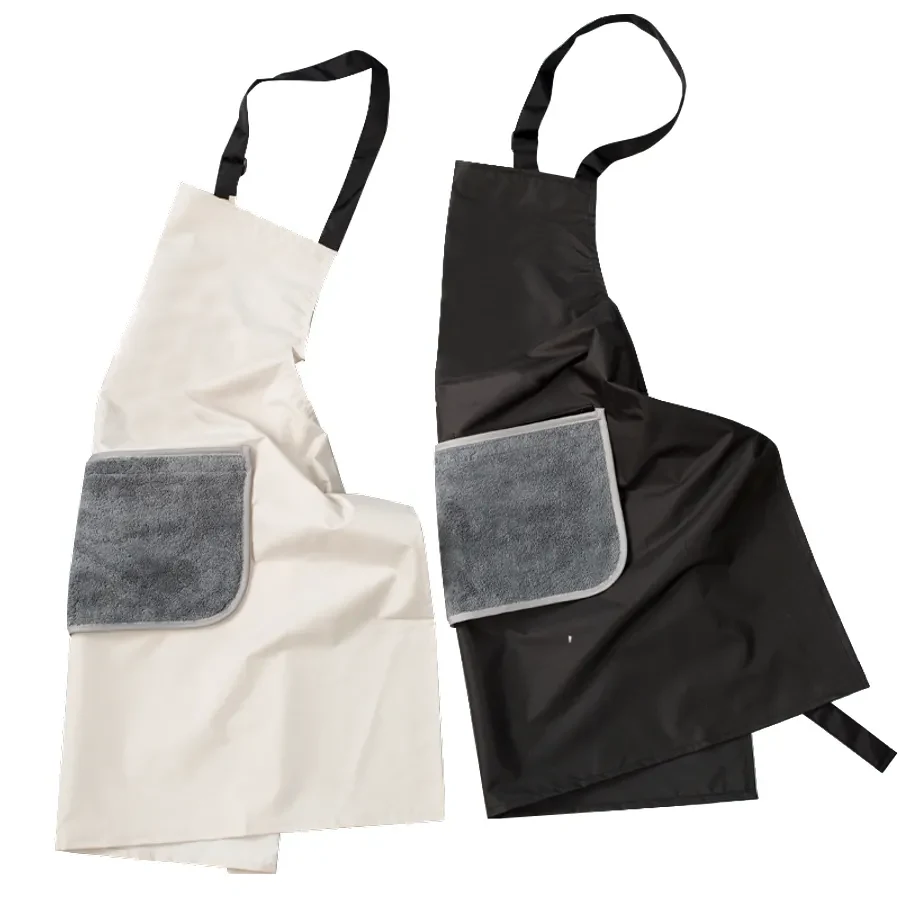 Floral Apron with Hand Wiping Pocket 1