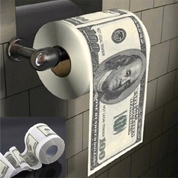 Donald Trump $100 Dollar Humour Toilet Paper