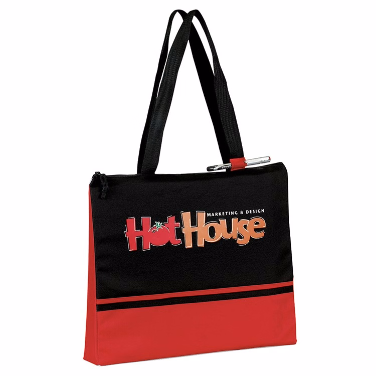 Slender Color Block Convention Tote Bag