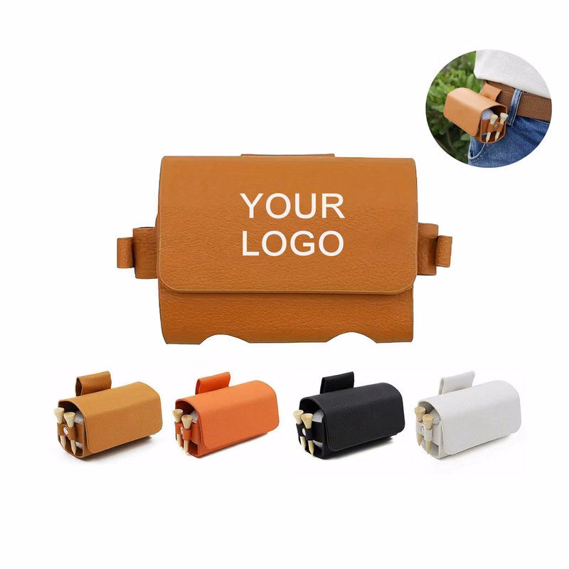 Leather Golf Ball Waist Bag