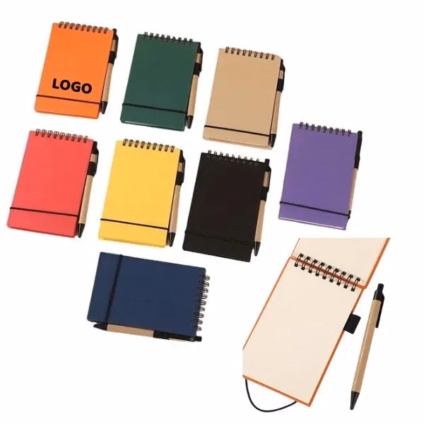 A6 Spiral Notebook and Pen Set