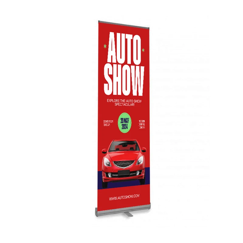 24"W x 80"H Monza™ Retractable Banner stand, Hardware Only 1