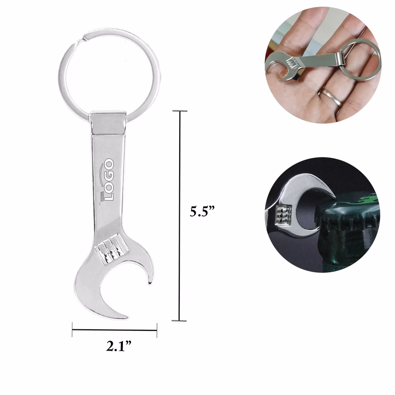 MOQ100 Metal Waist Beer Bottle Opener Wrench
