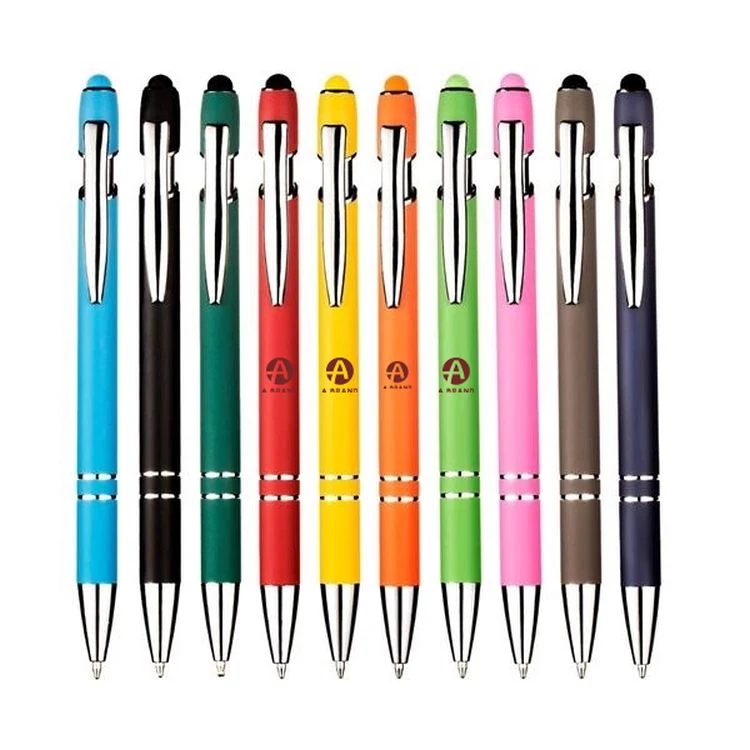 Soft Touch Stylus Ballpoint Pen with Metal Barrel 1