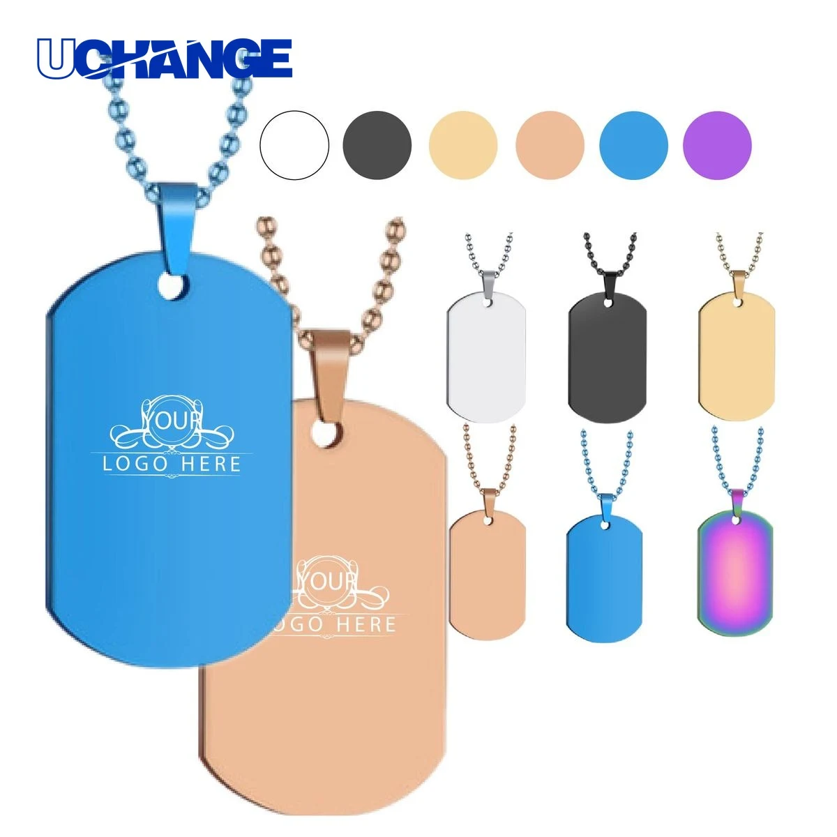 Dog Tag with Ball Chain 1