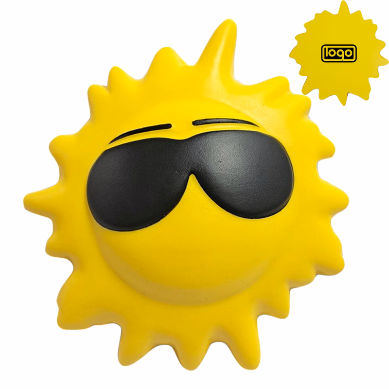 PU Foam Sun Shape Stress Reliever Squeeze Toy
