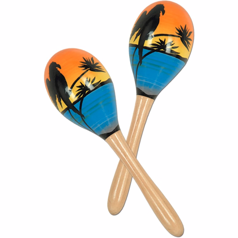 Tropical Party Maracas - 8"
