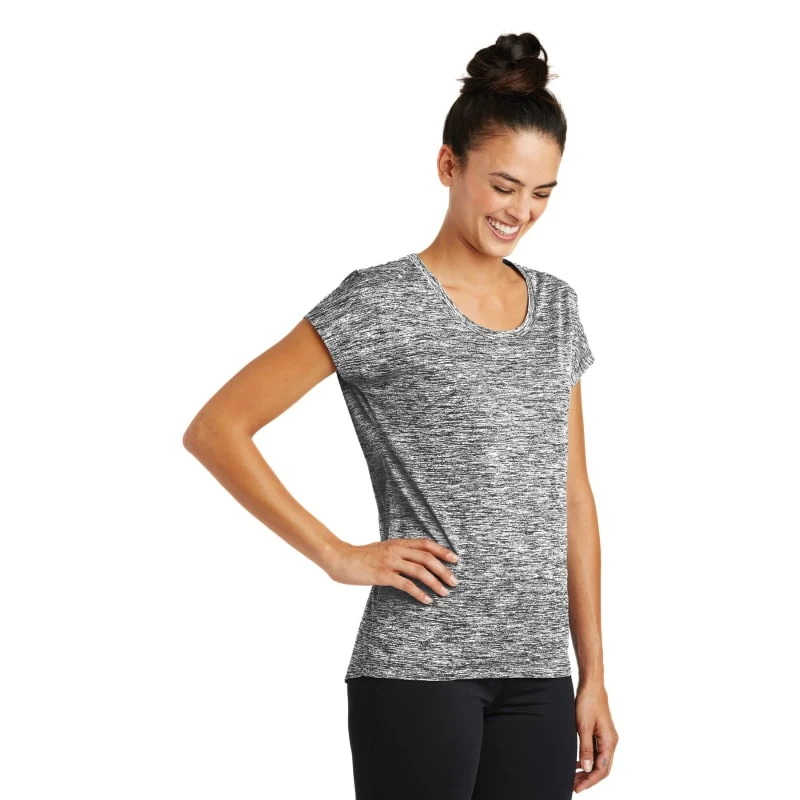 Sport-Tek Women's PosiCharge Electric Heather Sporty Tee. 1