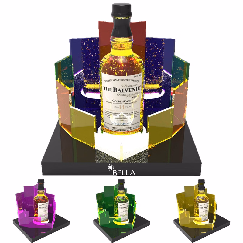 LED Lighted Liquor Bottle Display