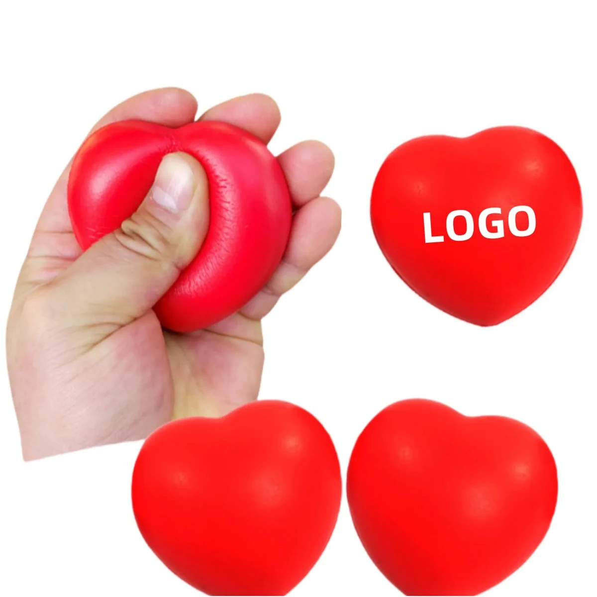PU Foam Heart Stress Balls 1