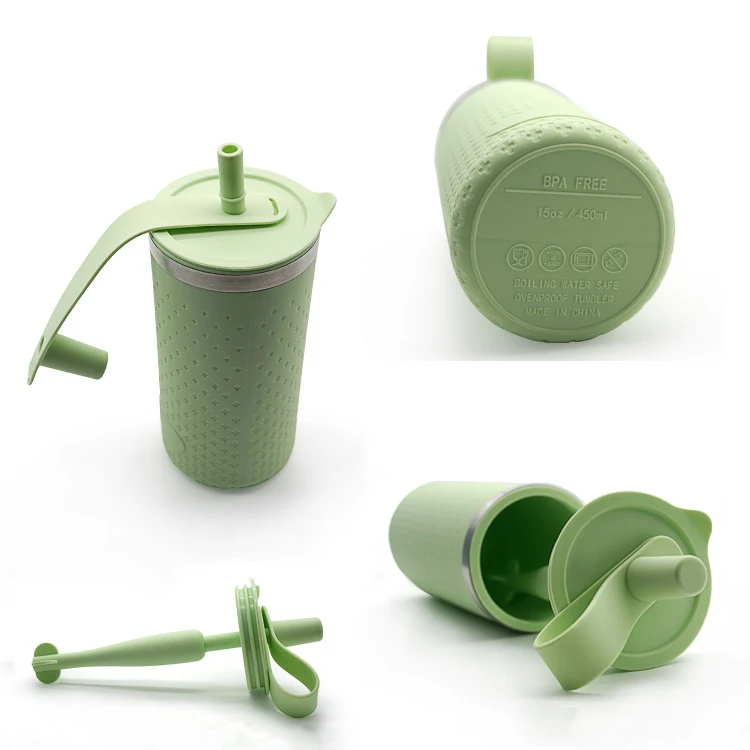 15oz Silicone Water Bottle 1